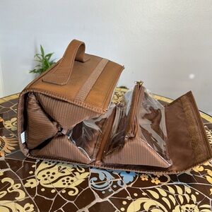 JOY MANGANO BEAUTY TOTE TRAVEL BAG.